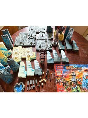 Mega Bloks Fire and Ice Dragons 9858 Replacement Parts NOT Complete READ